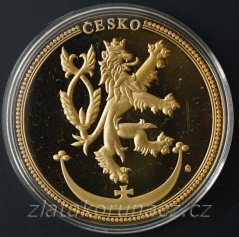 Bankovka 100 Kčs - Pozlacená