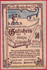 Neuhofen an der Ybbs - 50 haléřů - 1920 - modrá