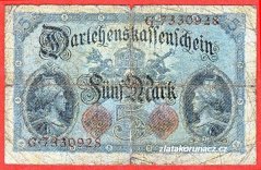 Německo - 5 mark 5.8.1914 - série G
