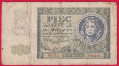 Polsko - 5 Zlotych 1941