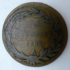 1/2 Krejcar 1782 A
