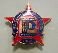 Zasloužilý pracovník Pekárny Brno