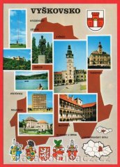 Vyškov - erby měst a zámků