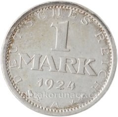 Německo - Výmar - 1 marka 1924 A