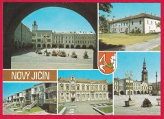 Nový Jičín - náměstí, zámek, nová výstavba, hotel Praha