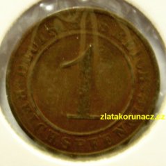 Německo - 1 Reichspfennig 1925 A