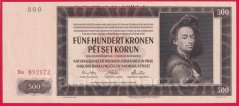 500 Korun 1942 II. vydání  Ba