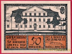 Gmünd NÖ Landesjugendamt - 50 haléřů - 1920 - okrová