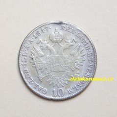 10 Krejcar 1847 A