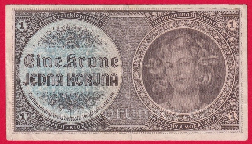 1 koruna 1940 D 080