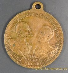 Císaři Franz Josef I. a Wilhelm II. - měď