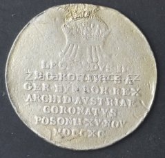 Korunovační žeton 1790 v Bratislavě