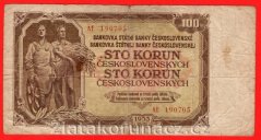 100 kčs 1953 AE-ruský číslovač