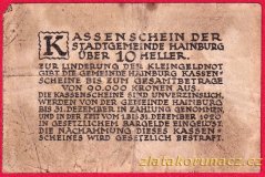 Hainburg - 10 haléřů - 1920