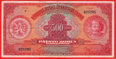 500 Korun 1929 F