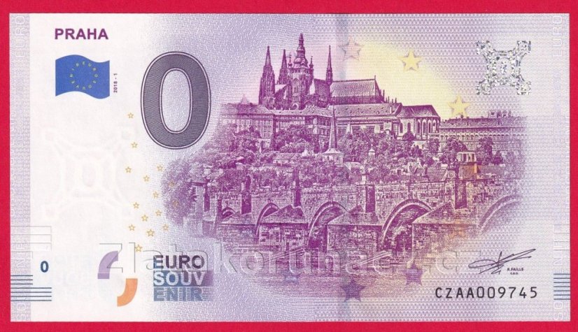 0 Euro souvenir - Praha
