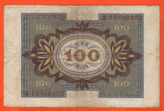 Německo - 100 Mark 1.11.1920 - série Z-O
