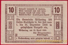 Wilhering - 10 haléřů - 1920