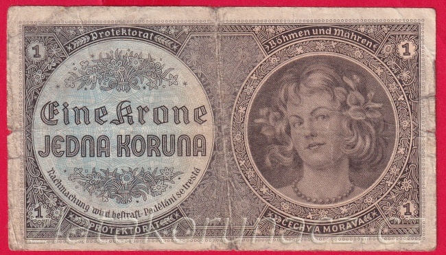 1 koruna 1940 D 054