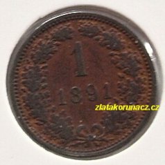 1 krejcar F.J.I.-1891