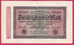 Německo - 20.000 mark 20.2.1923 - série D-HH