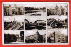 Kroměříž - zámek,most,řeka..