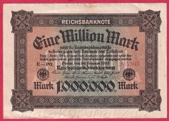 Německo - 1.000.000 mark 20.2.1923 - série E-PG