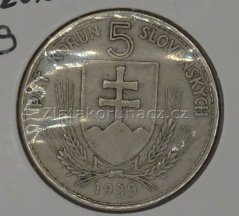 5 koruna 1939 - varianta