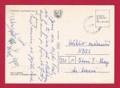 Kostelec nad Černými Lesy - pohled na zámek, brána