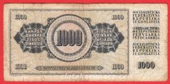 Jugoslávie - 1000 dinara 1978