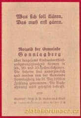 Sonntagberg - 10 haléřů - 1920