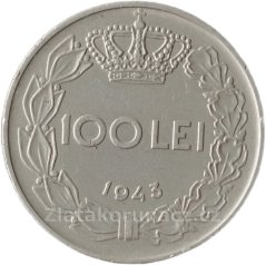 Rumunsko - 100 lei 1943