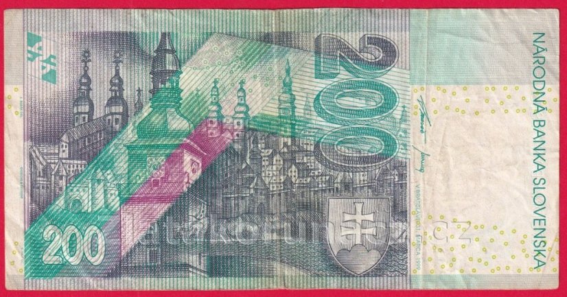 Slovenská republika - 200 Korun 1999 "E"