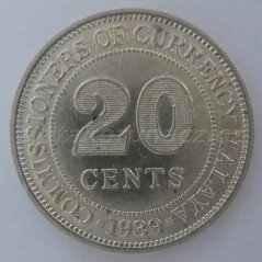 Malaya - 20 cents 1939