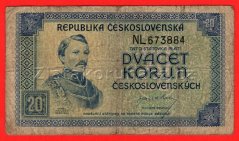 20 Kčs b.l.1945  NL