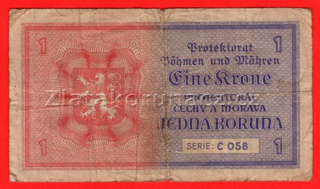 1 koruna 1940 C 058