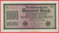Německo - 1000 mark 15.9.1922 - série R-OM