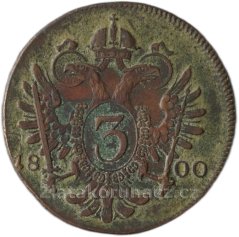 3 Krejcar 1800 S