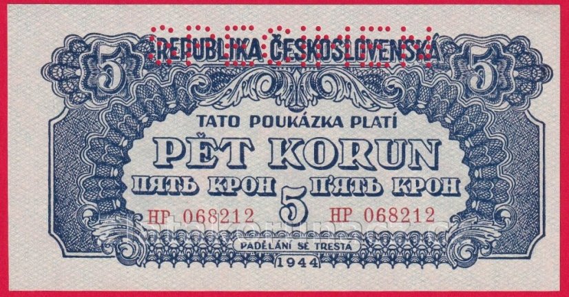 5 korun 1944 HP