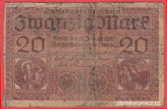 Německo - 20 mark 20.2.1918 - série P