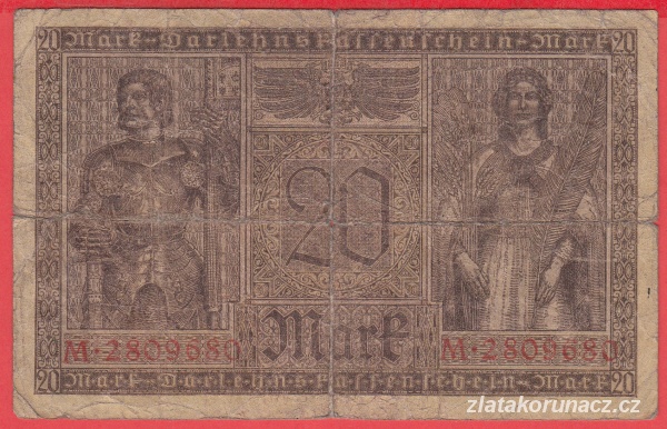 Německo - 20 mark 20.2.1918 - série M