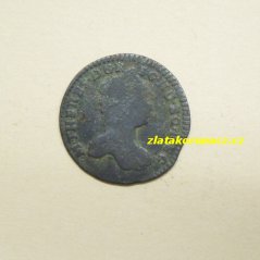 Fenik-1/4 krejcar 1765-varianta IV.