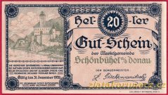 Schönbühel - 20 haléřů - 1920