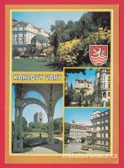 Karlovy Vary - sady, kolonáda, láz. domy