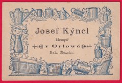 Orlová - klempiř Josef Kýncl