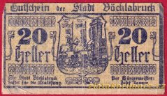 Vöcklabruck - 20 haléřů - 1919