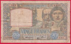 Francie - 20 Francs 1940