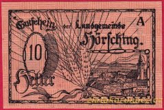 Hörsching - 10 haléřů - 1920 - série A