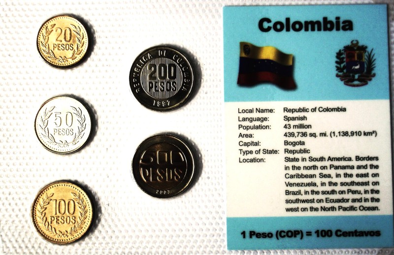 Colombia-Kolumbie 1995-2003 - Provedení: Standard
