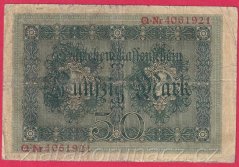 Německo - 50 mark 5.8.1914 - série Q